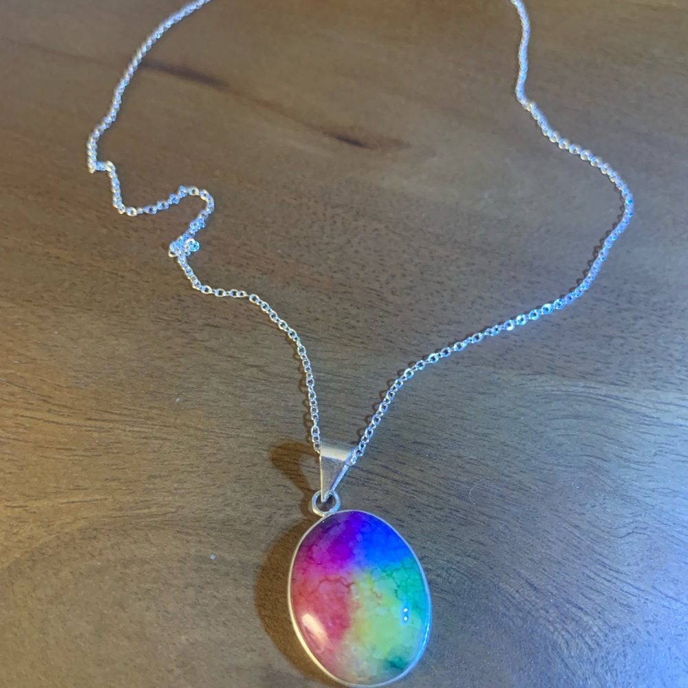 Vibrant Multicolor Pendant Necklace